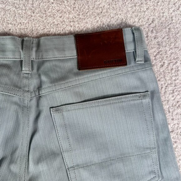 Gustin Skinny Fit Jeans Monster Bedford Corduroy 5 Pocket Pants Blue Grey 30x34 - Picture 7 of 15